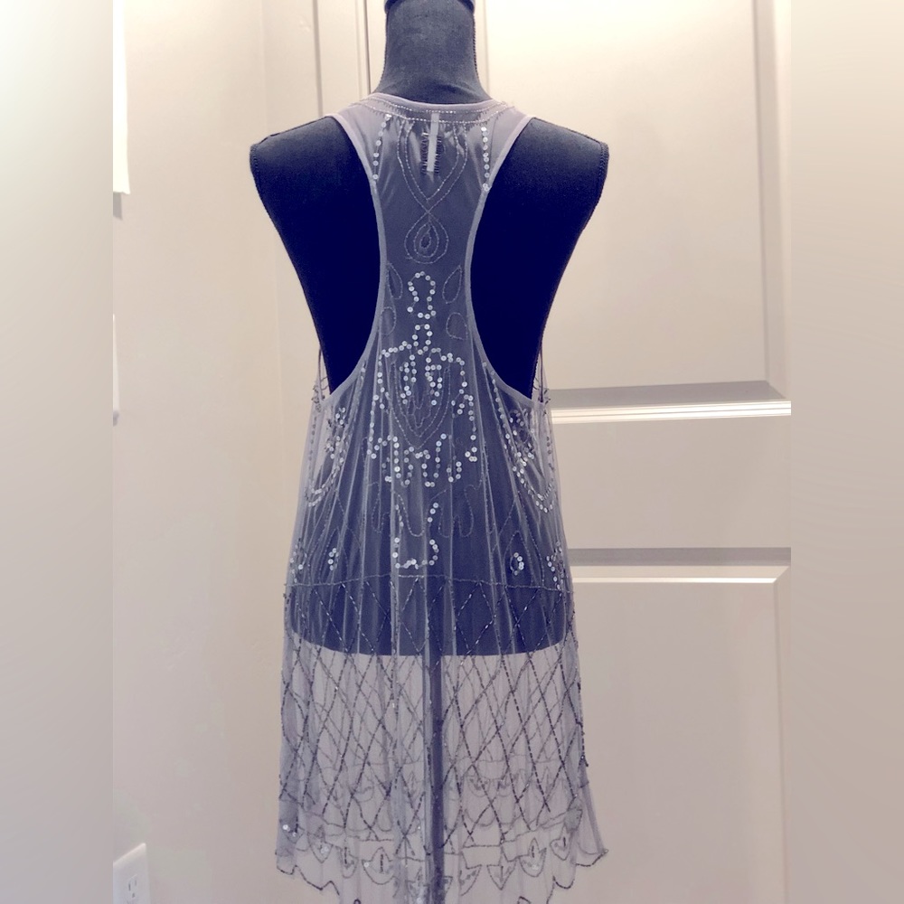 NWOT FREE PEOPLE sequin tunic Large